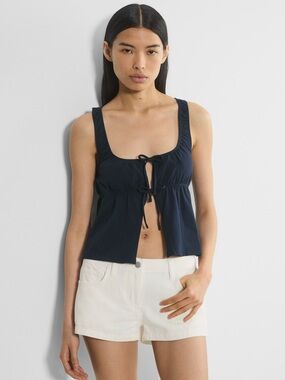Aritzia Tie-Front Sleeveless Top
